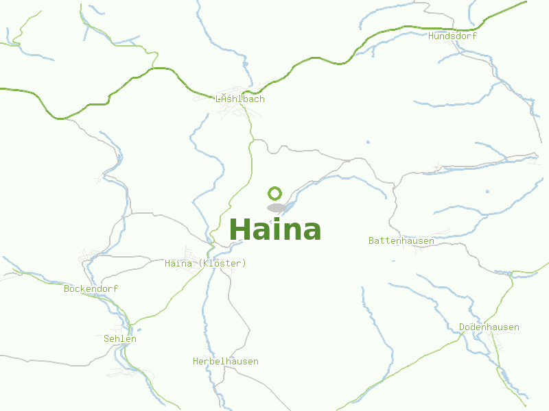 Karte von Haina