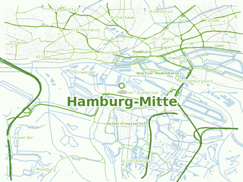 Karte von Hamburg-Mitte