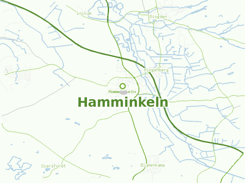 Karte von Hamminkeln