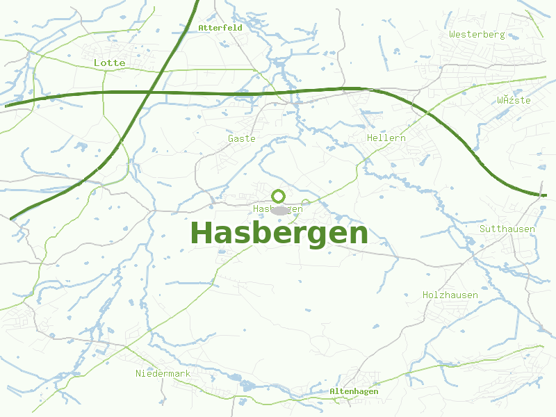 Karte von Hasbergen