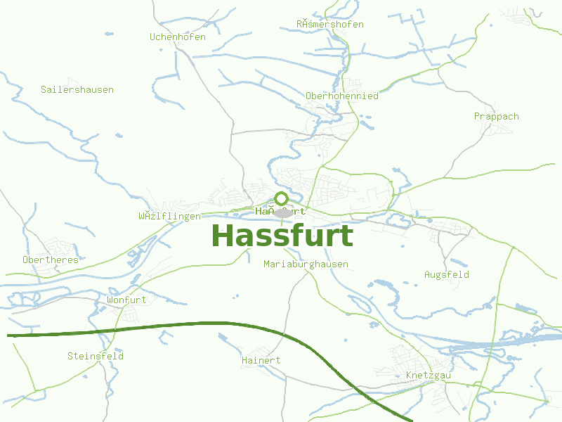 Karte von Hassfurt