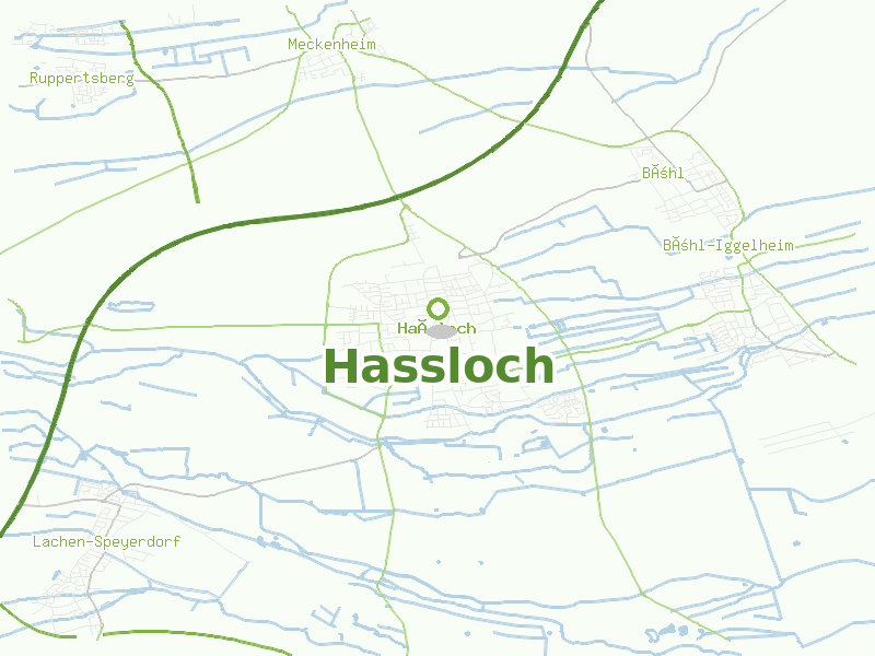 Karte von Hassloch