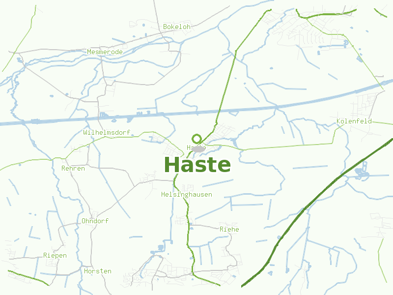 Karte von Haste