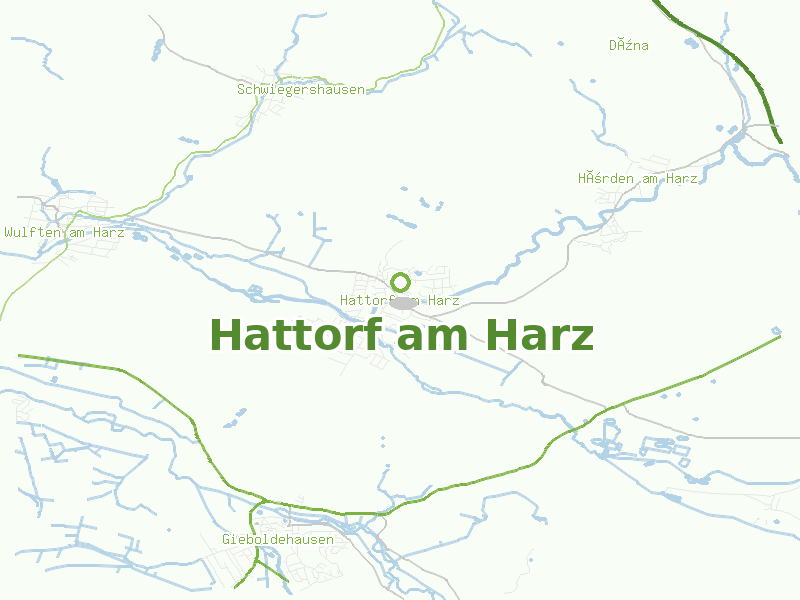 Karte von Hattorf am Harz