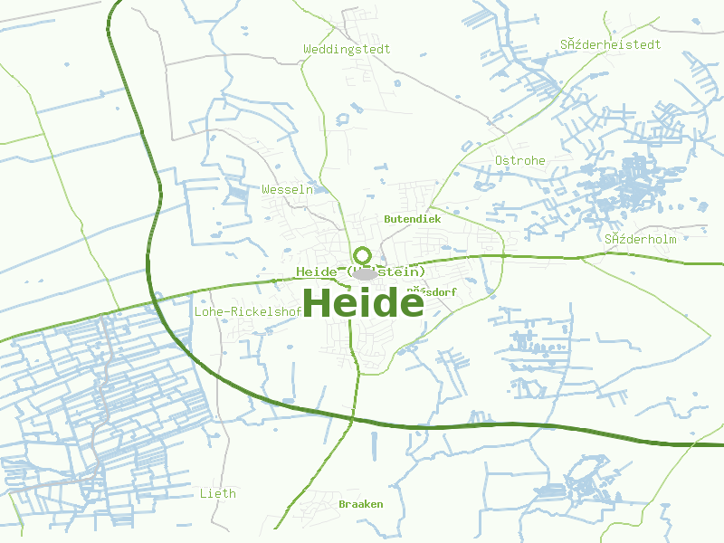 Karte von Heide