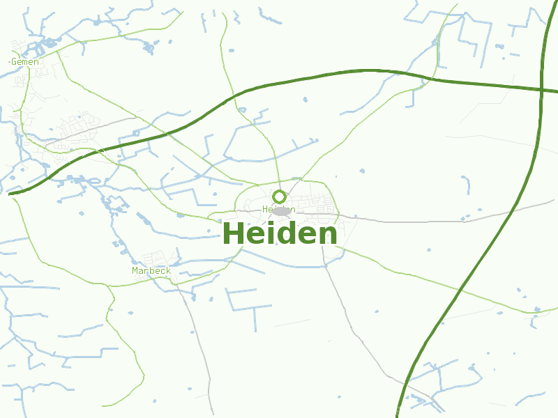 Karte von Heiden