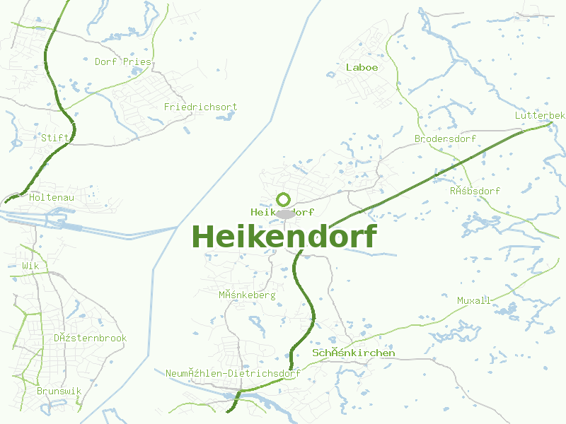 Karte von Heikendorf