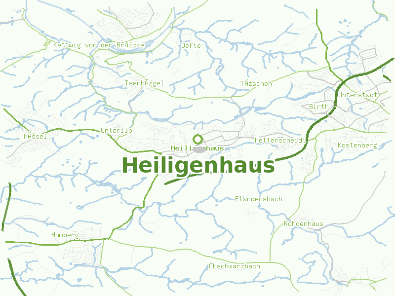Karte von Heiligenhaus