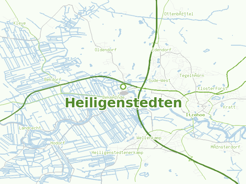 Karte von Heiligenstedten