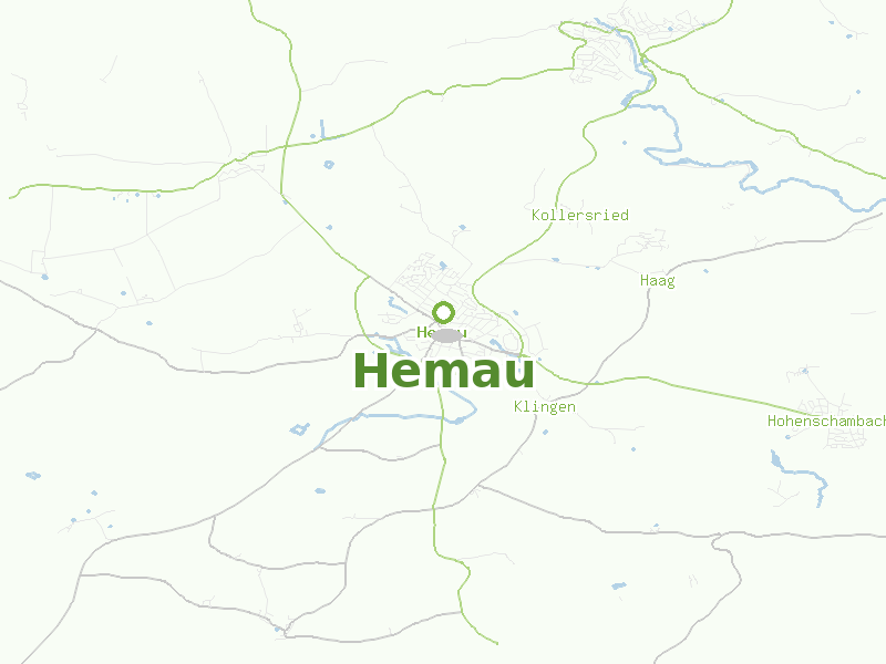 Karte von Hemau