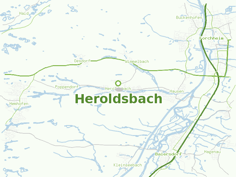 Karte von Heroldsbach