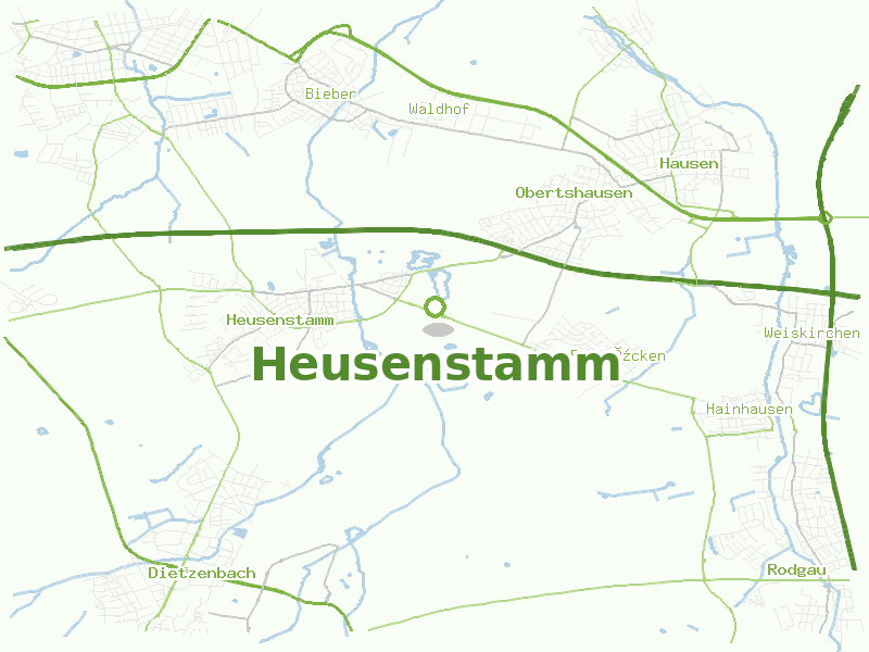 Karte von Heusenstamm