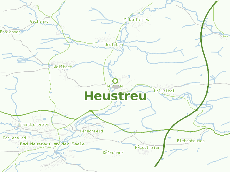 Karte von Heustreu