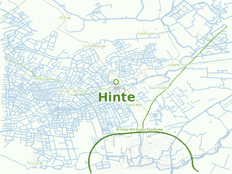 Karte von Hinte