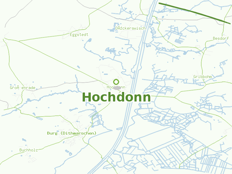 Karte von Hochdonn