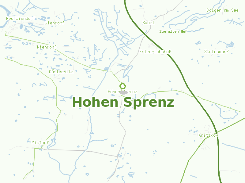 Karte von Hohen Sprenz