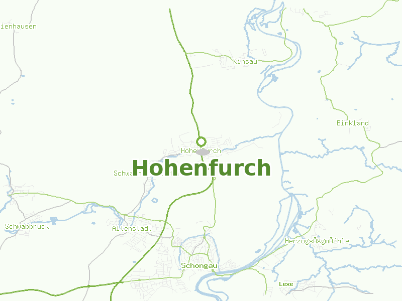 Karte von Hohenfurch