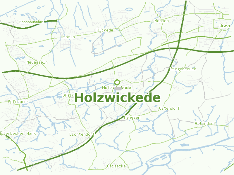 Karte von Holzwickede