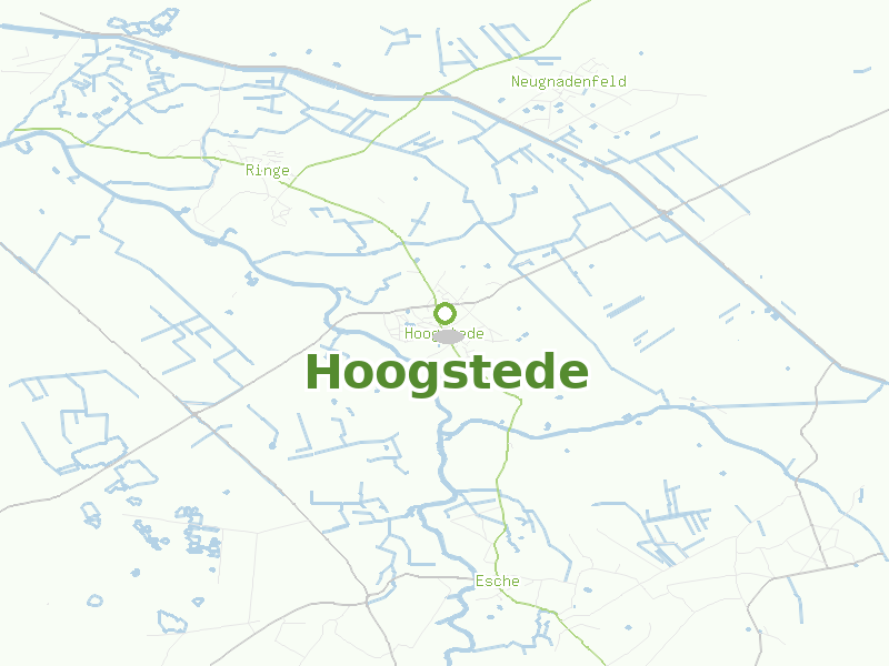 Karte von Hoogstede
