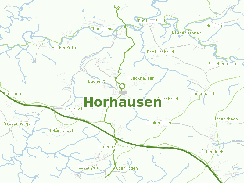 Karte von Horhausen