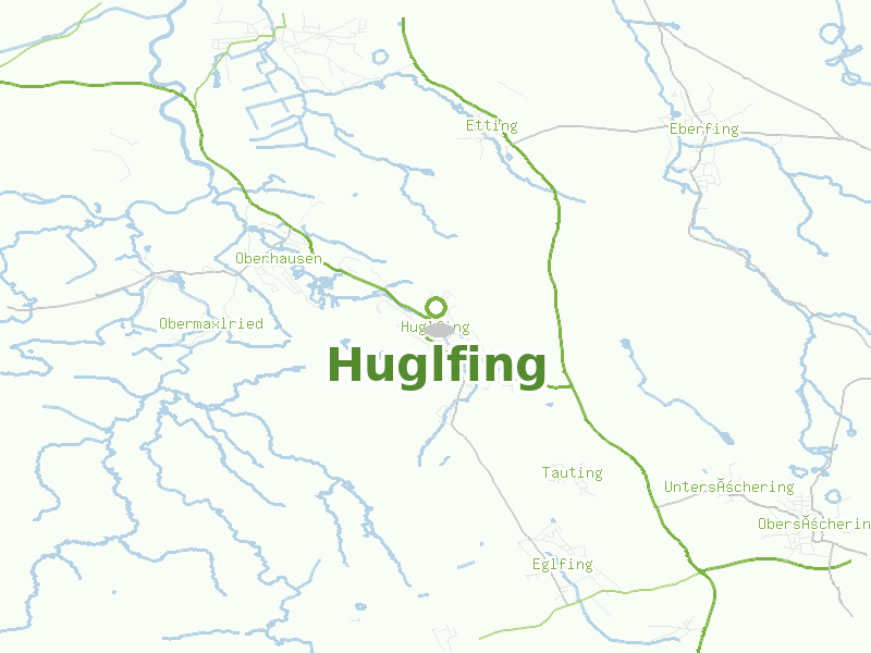Karte von Huglfing