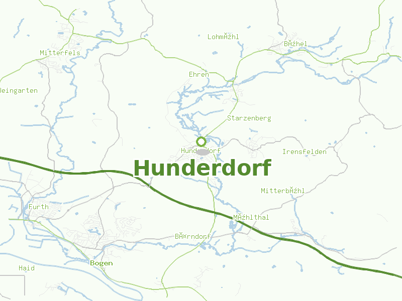 Karte von Hunderdorf