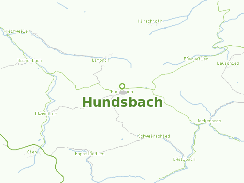 Karte von Hundsbach