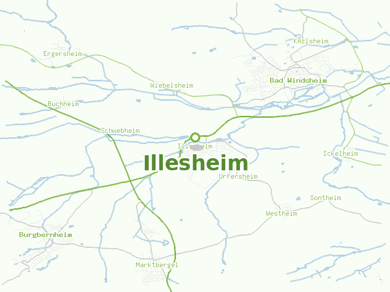 Karte von Illesheim