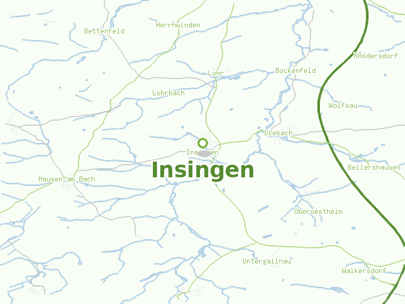 Karte von Insingen
