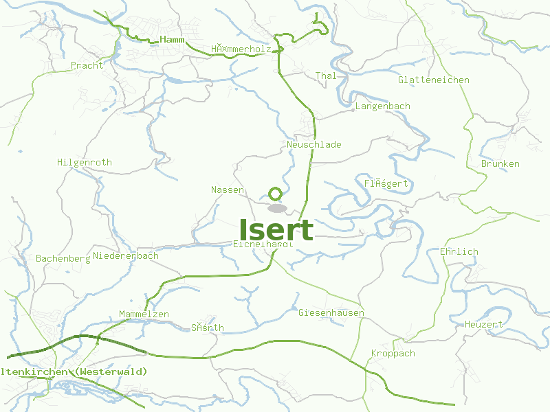 Karte von Isert