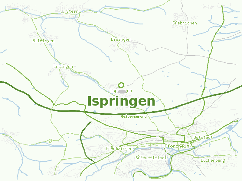 Karte von Ispringen