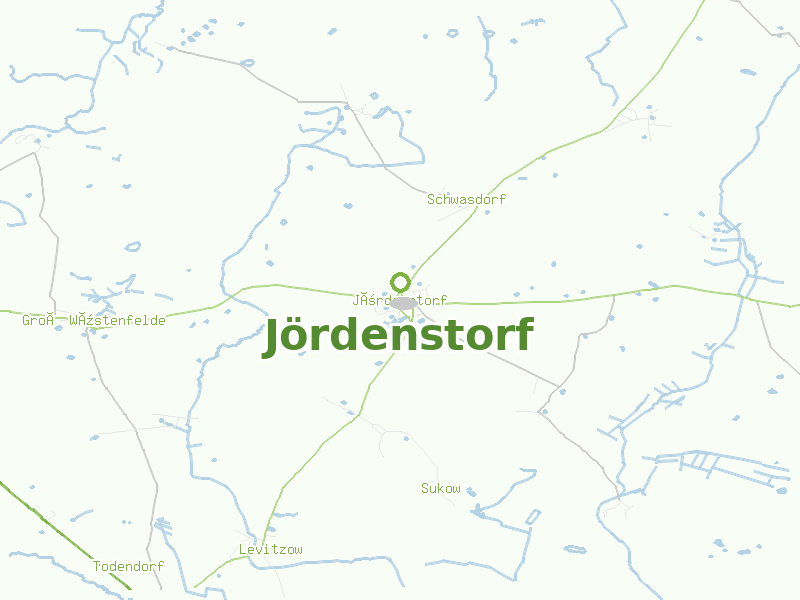 Karte von Jördenstorf