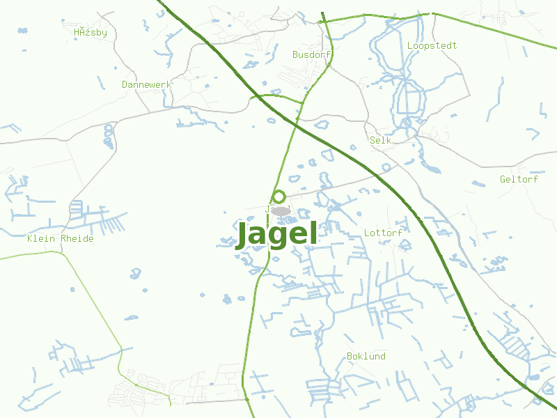 Karte von Jagel