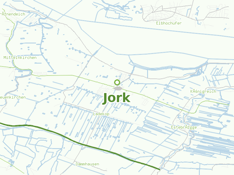 Karte von Jork
