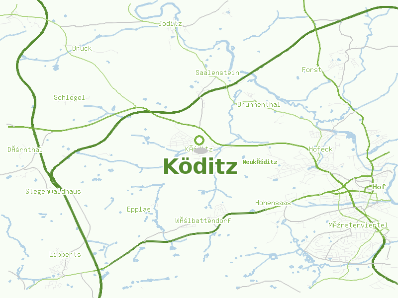 Karte von Köditz