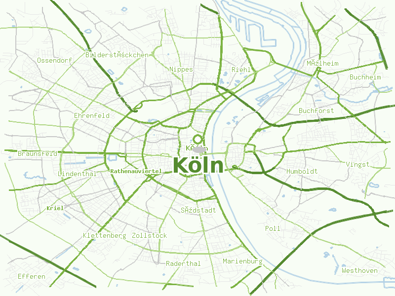 Karte von Köln