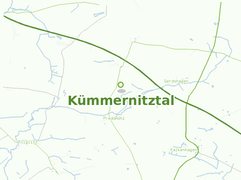 Karte von Kümmernitztal