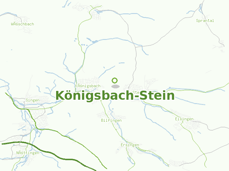 Karte von Königsbach-Stein