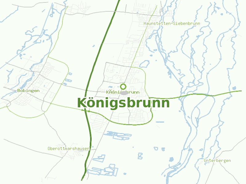Karte von Königsbrunn