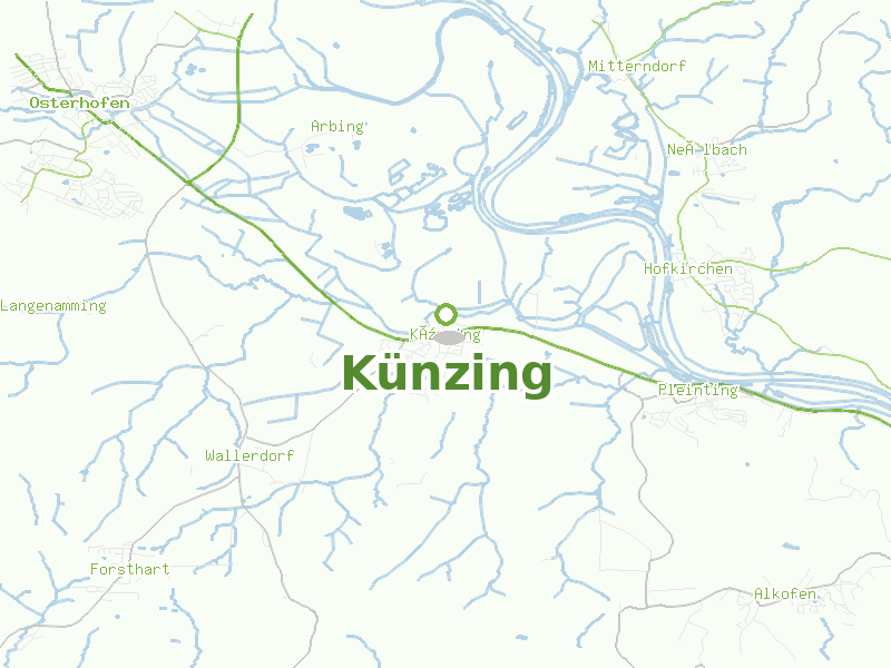 Karte von Künzing
