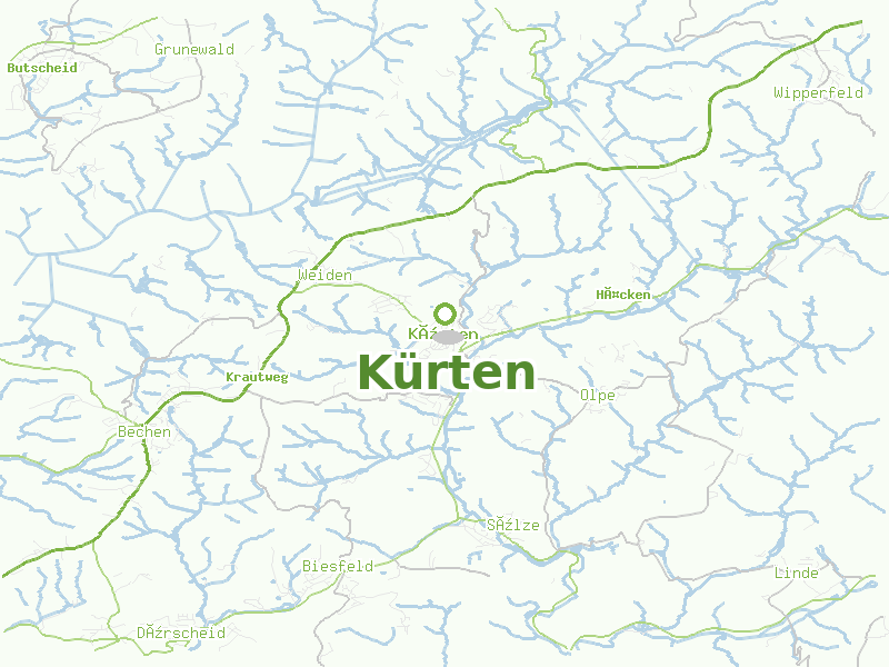 Karte von Kürten