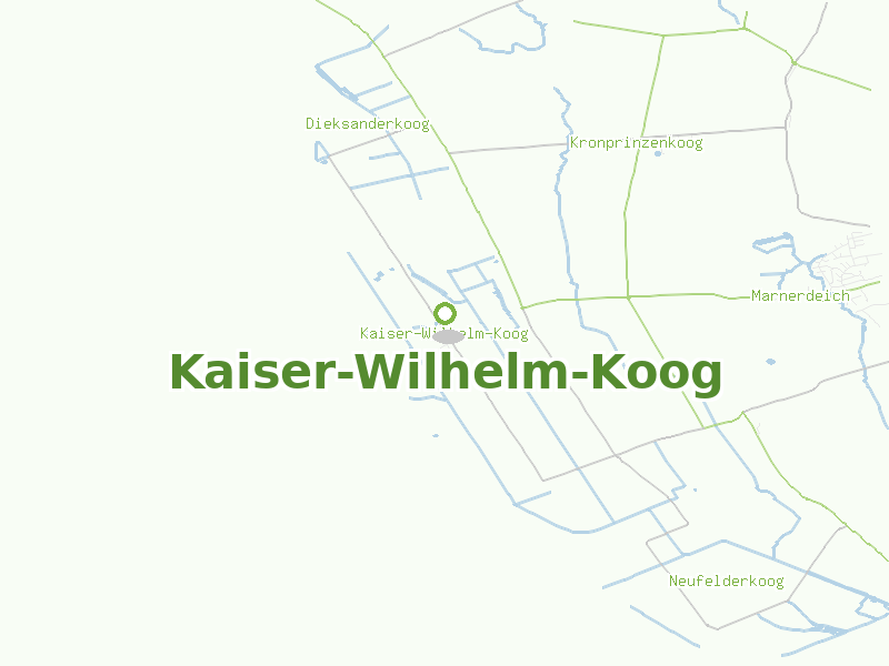 Karte von Kaiser-Wilhelm-Koog