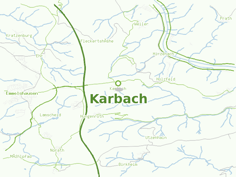 Karte von Karbach