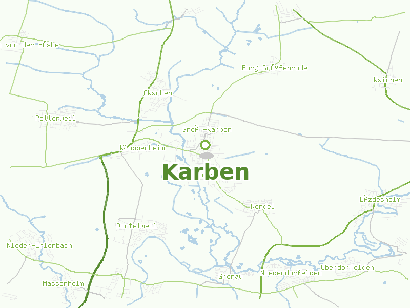 Karte von Karben