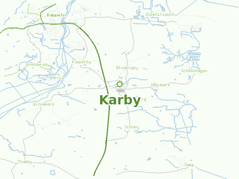 Karte von Karby