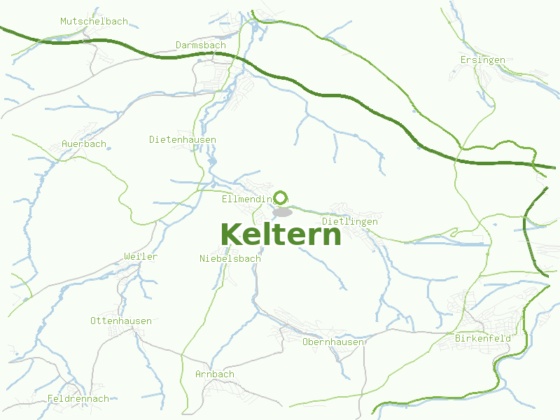 Karte von Keltern