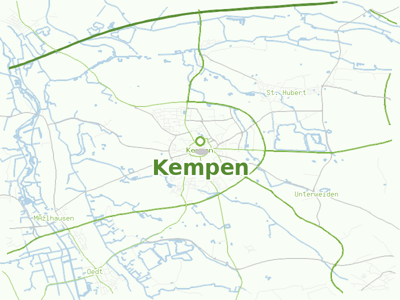 Karte von Kempen