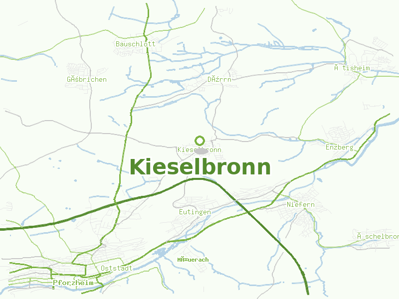 Karte von Kieselbronn