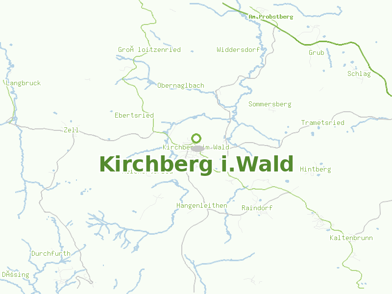 Karte von Kirchberg i.Wald