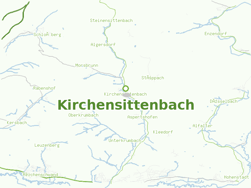 Karte von Kirchensittenbach